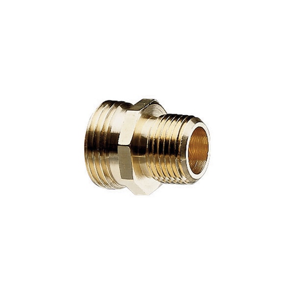Gilmour Gilmour 1/2 & 3/4 in. Brass Threaded Double Male Hose Connector 807504-1001 - main